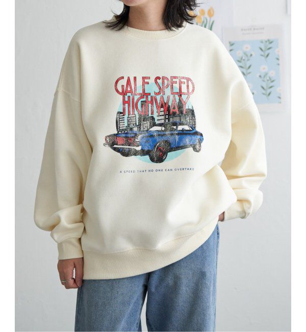 VENCE share style「レトロカープリントスウェット」|スウェット・ジャージ|