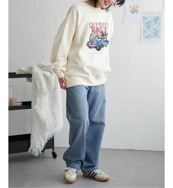 VENCE share style「レトロカープリントスウェット」|スウェット・ジャージ|