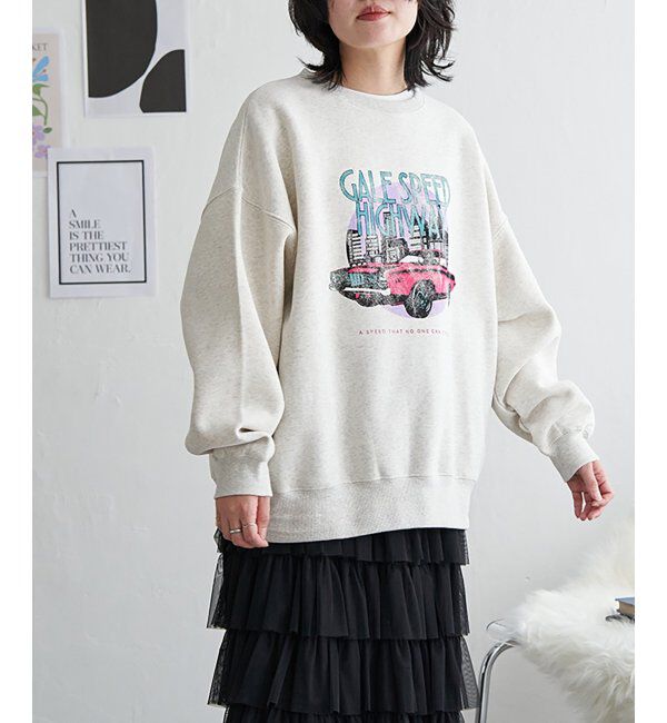 VENCE share style「レトロカープリントスウェット」|スウェット・ジャージ|