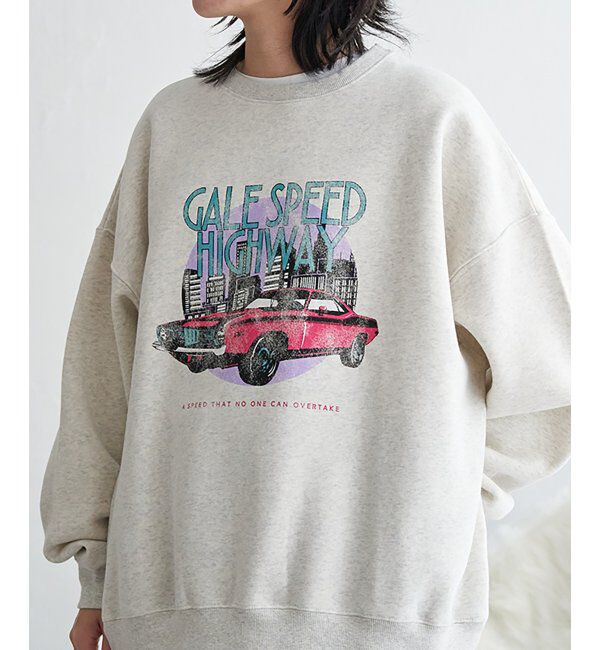 VENCE share style「レトロカープリントスウェット」|スウェット・ジャージ|