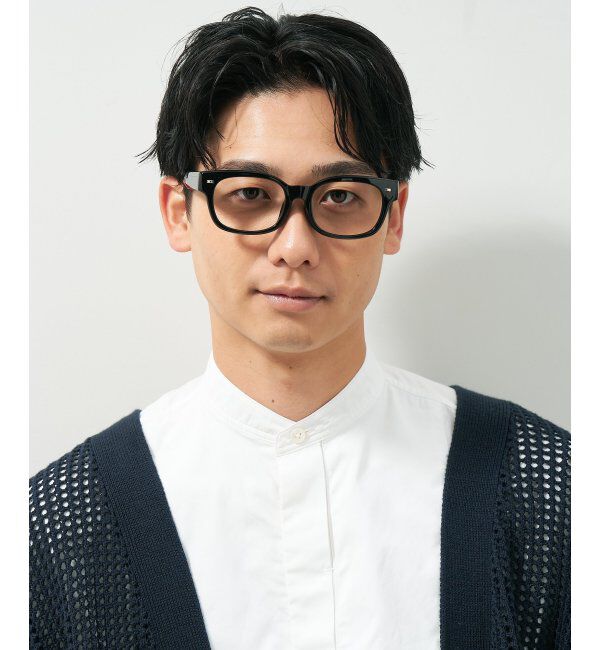  「ウェリントン型メガネ｜黒縁フレーム｜太縁フレーム｜Zoff｜BRIGADE レンズ交換券付」|メガネ|