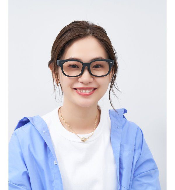  「ウェリントン型メガネ｜黒縁フレーム｜太縁フレーム｜Zoff｜BRIGADE レンズ交換券付」|メガネ|