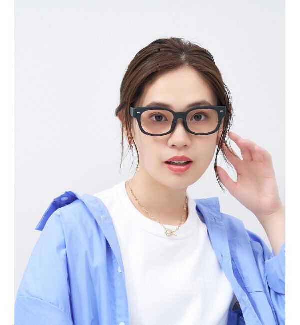  「ウェリントン型メガネ｜黒縁フレーム｜太縁フレーム｜Zoff｜BRIGADE レンズ交換券付」|メガネ|