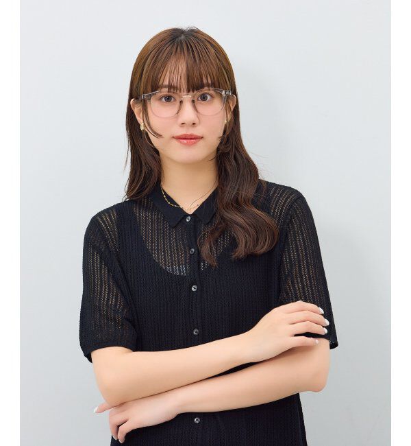  「ウェリントン型 メガネ | 伊達メガネ ユニセックス CLASSIC  レンズ交換券付」|メガネ|グレー