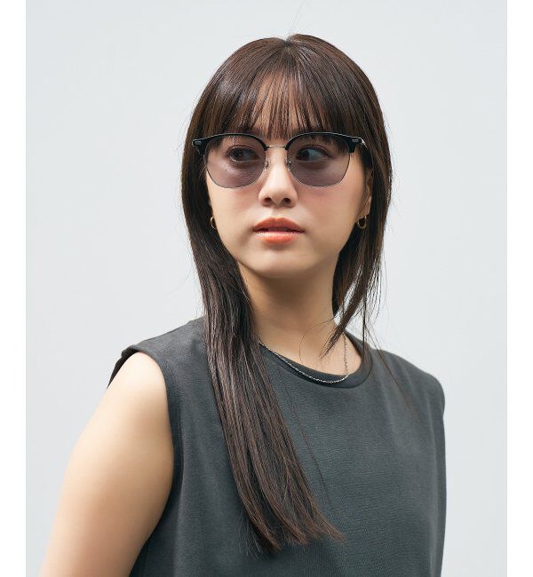  「【WEB 限定】Zoff｜takashi kumagai ウェリントン型 サングラス サーモント｜紫外線対策 UVカット  」|サングラス|