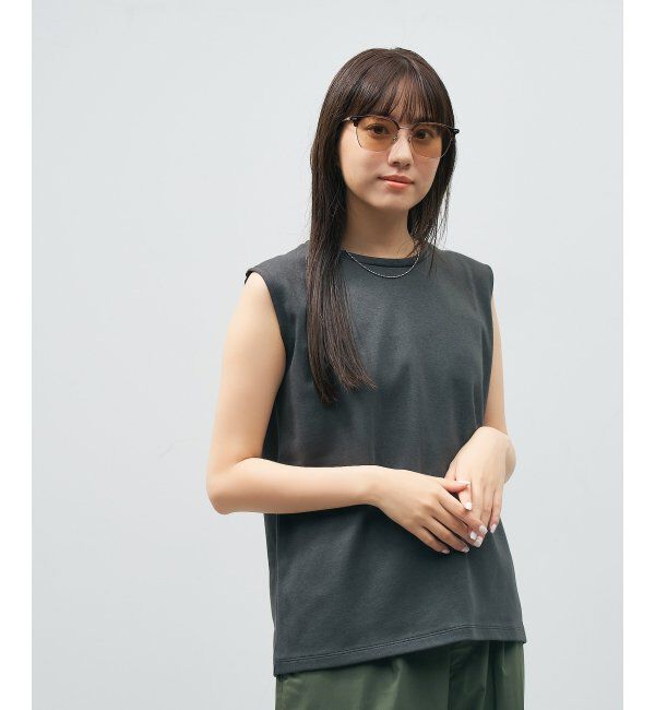  「【WEB 限定】Zoff｜takashi kumagai ウェリントン型 サングラス サーモント｜紫外線対策 UVカット  」|サングラス|薄ブラウン1