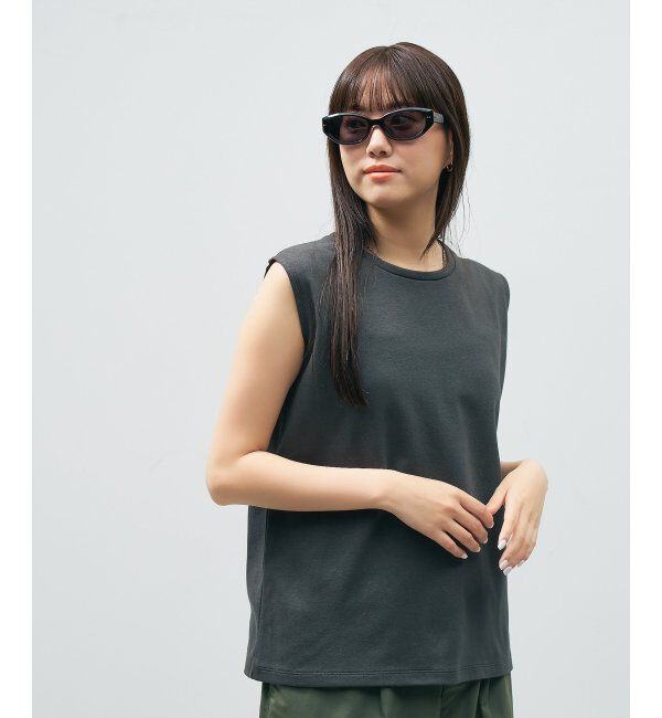  「Zoff｜takashi kumagai スクエア型 サングラス 横長フレーム｜キャッツアイ｜紫外線対策 UVカット  」|サングラス|