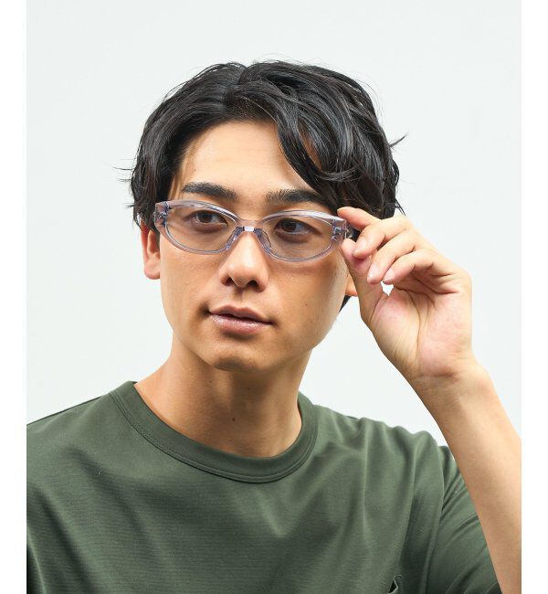  「Zoff｜takashi kumagai スクエア型 サングラス 横長フレーム｜キャッツアイ｜紫外線対策 UVカット  」|サングラス|