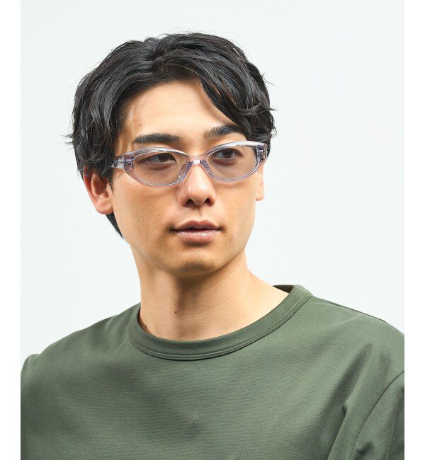  「Zoff｜takashi kumagai スクエア型 サングラス 横長フレーム｜キャッツアイ｜紫外線対策 UVカット  」|サングラス|