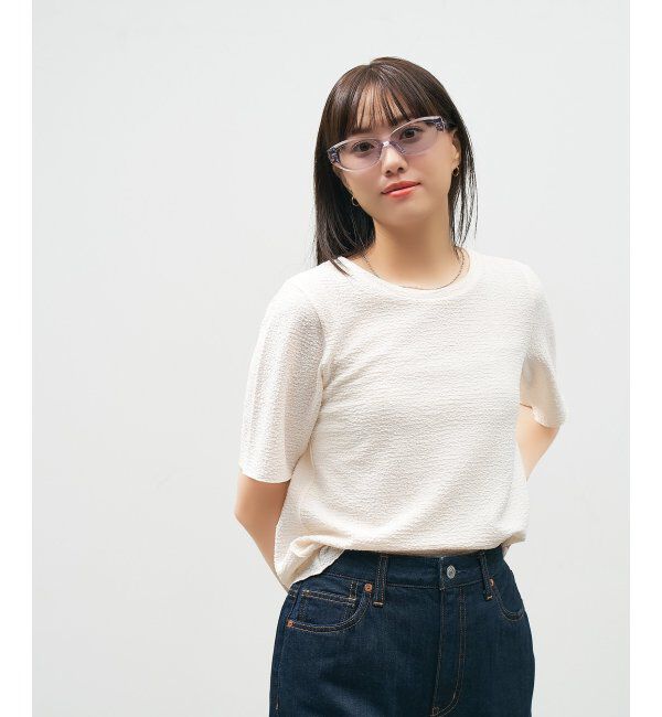  「Zoff｜takashi kumagai スクエア型 サングラス 横長フレーム｜キャッツアイ｜紫外線対策 UVカット  」|サングラス|