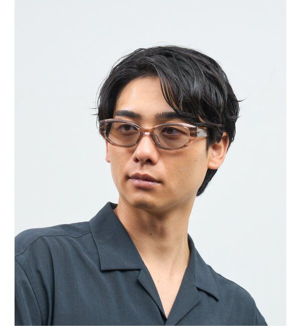  「Zoff｜takashi kumagai スクエア型 サングラス 横長フレーム｜キャッツアイ｜紫外線対策 UVカット  」|サングラス|