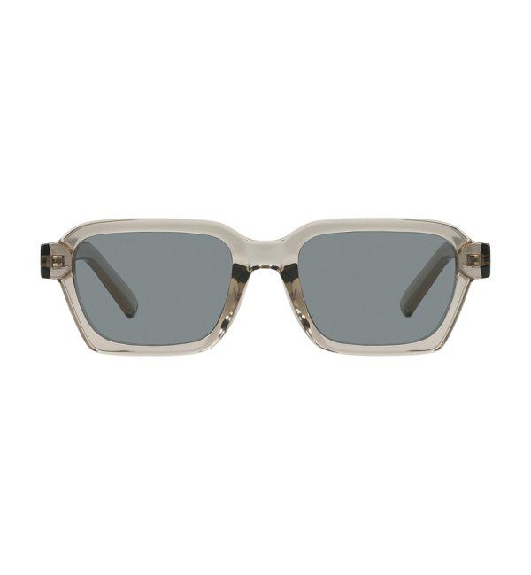  「SUNCUTGlasses/UV100%CUT ウェリントン型 サングラス [度無し専用] 横長 四角 紫外線対策 UVカット」|サングラス|薄グレー