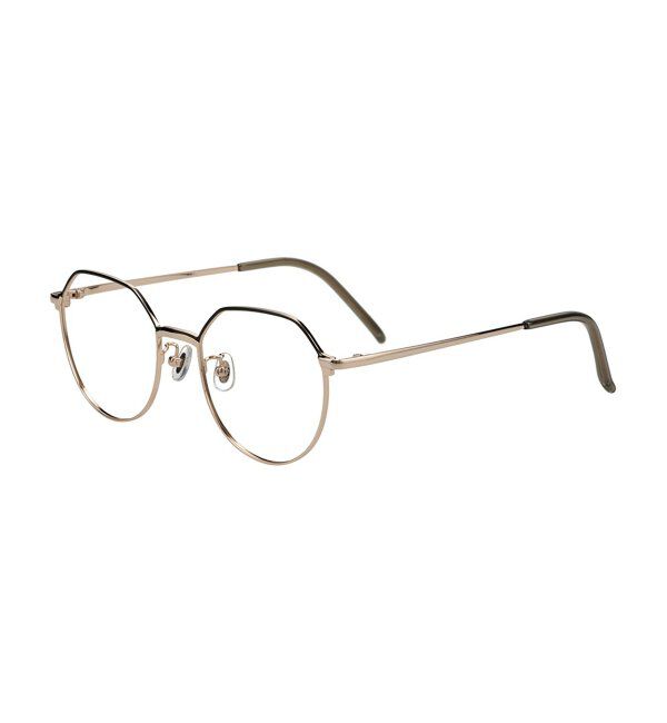  「ボストン型 メガネ | クラウンパント メタルフレーム 眼鏡 伊達メガネ 度付き CLASSIC レンズ交換券付」|メガネ|