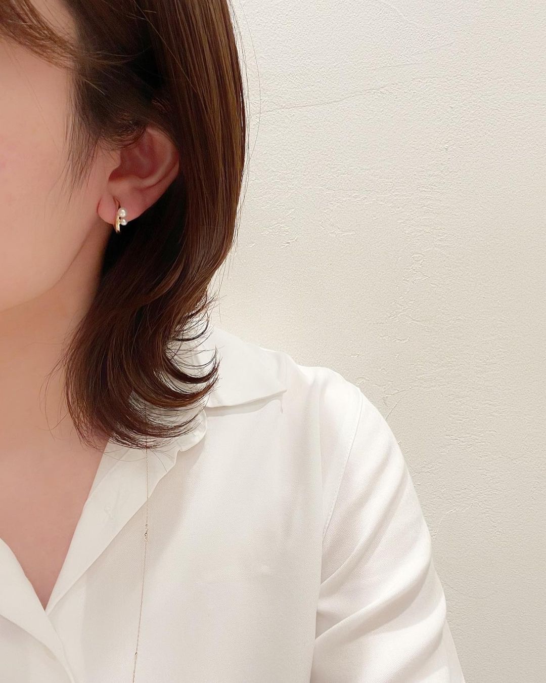  「silver925 パール並び イヤリング (ニッケルフリー)」|イヤリング|