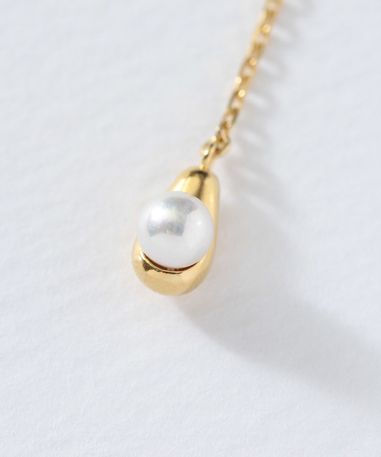  「silver925 スウィングツイストパール イヤリング (ニッケルフリー)」|イヤリング|