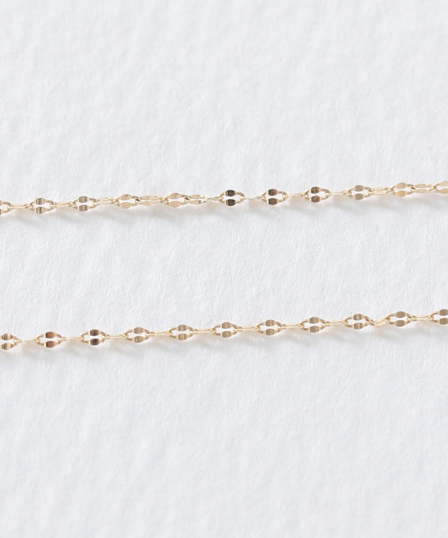  「K10 チェーン グリームカット ネックレス」|ネックレス|