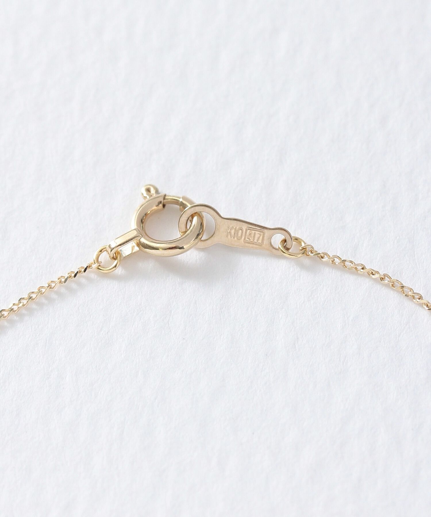  「K10 チェーン グリームカット ネックレス」|ネックレス|