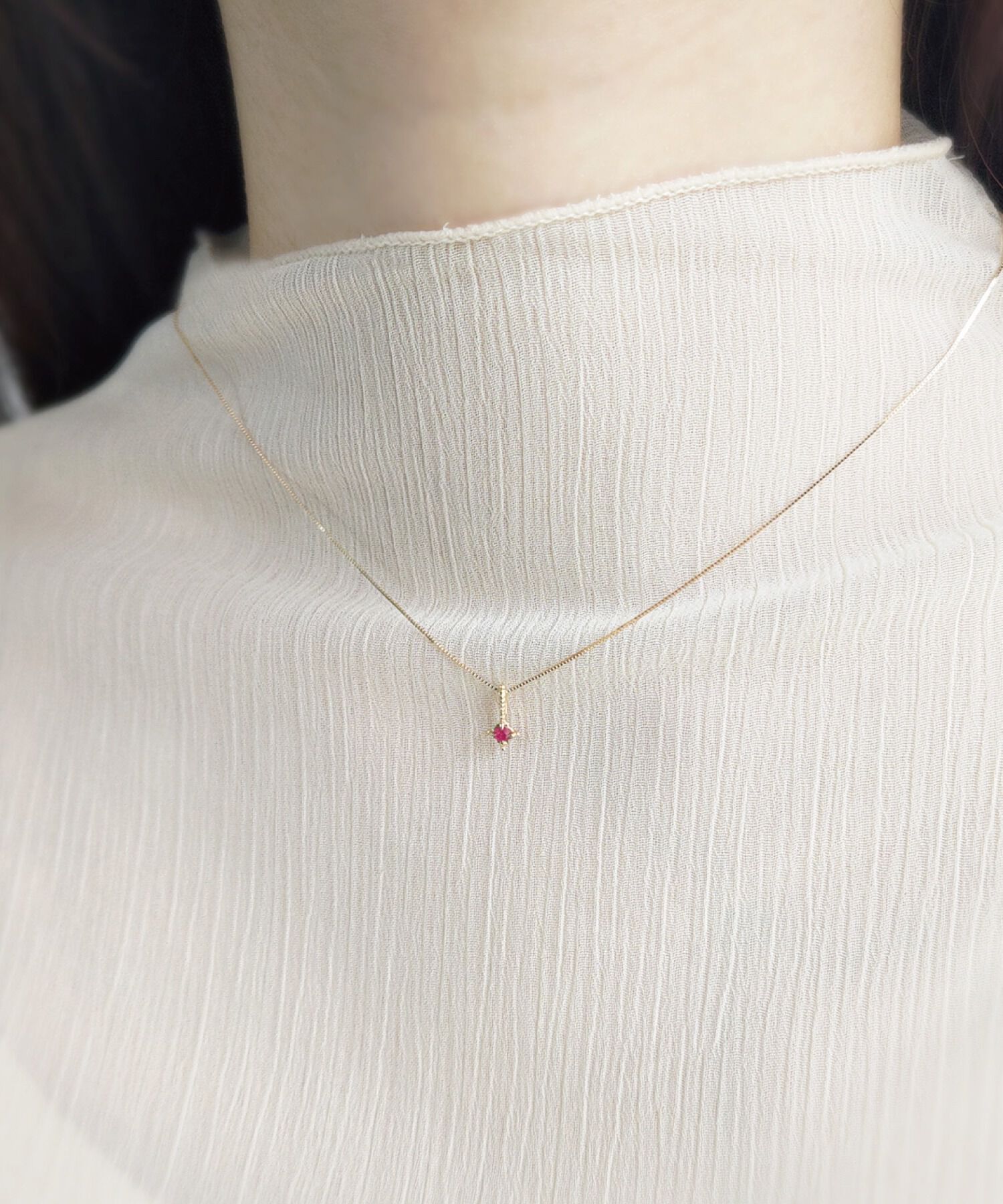  「K10 誕生石チャーム【ネックレスチャーム】4月・5月・7月・9月」|ネックレス|