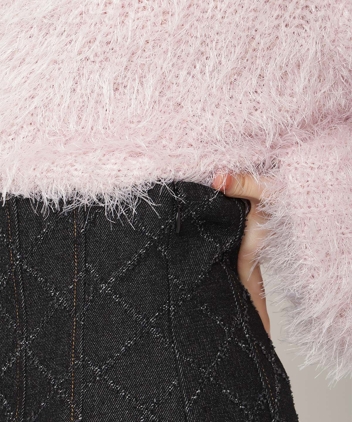 REDYAZEL「ダイヤデニムミニスカート」|フレア|