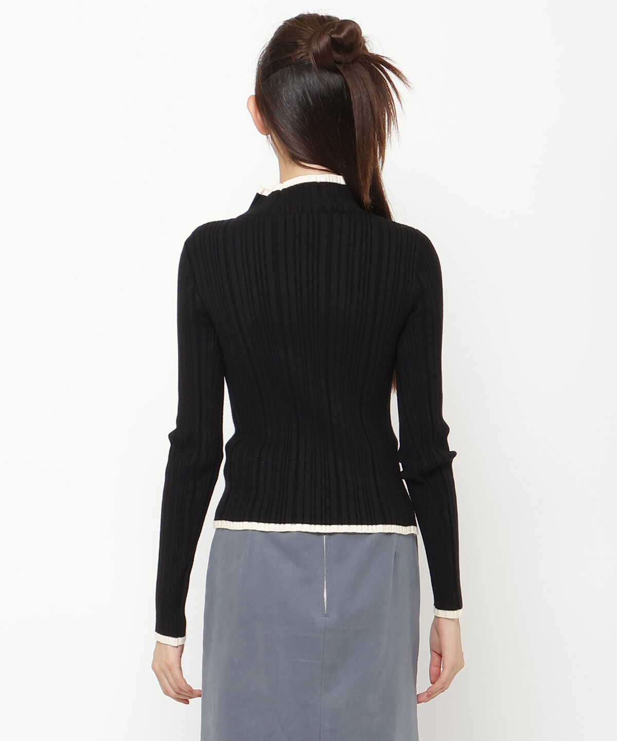 REDYAZEL「バイカラータートルニット」|ニット・セーター|