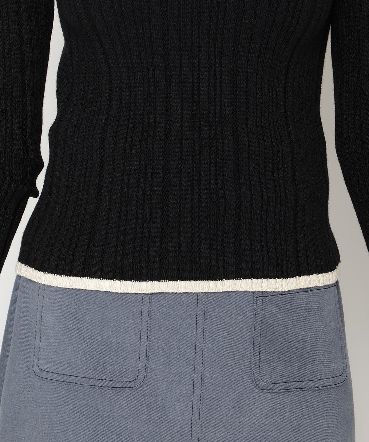 REDYAZEL「バイカラータートルニット」|ニット・セーター|