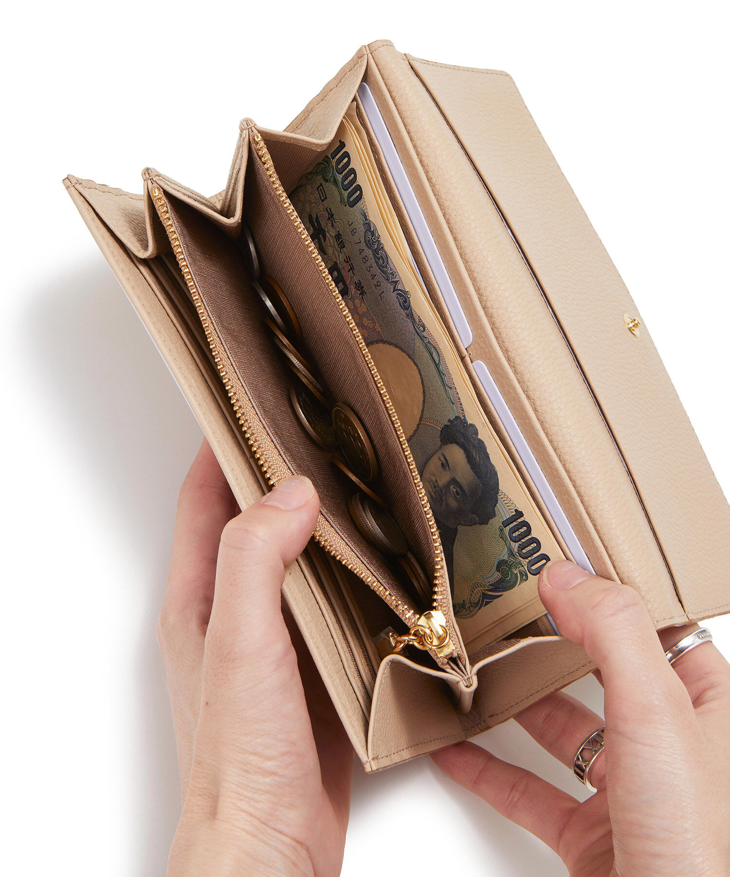 TOPKAPI 「【TOPKAPI】 gemdrops ジェムドロップ ミニエンボスレザー 天然石 長財布」|財布|