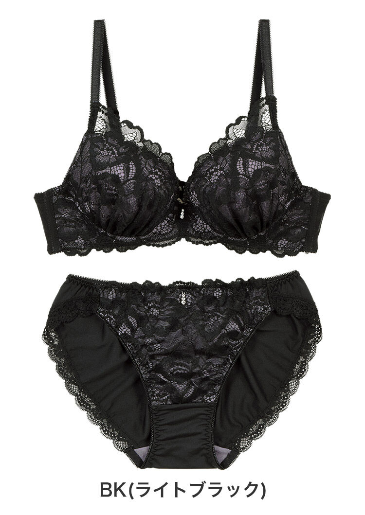 intesucre「アンテシュクレ 毎日フィットブラ ぴったり丸胸タイプ ブラセット 全3色 B-E/65-75 IBT337」|インナー|