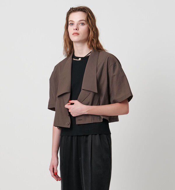 ASTRAET「＜ASTRAET＞ラペル ショートスリーブシャツ2」|シャツ・ブラウス|DK.BROWN