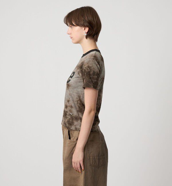 ASTRAET「＜FilMelange for ASTRAET＞ムラ プリント リンガーTシャツ」|Tシャツ・カットソー|