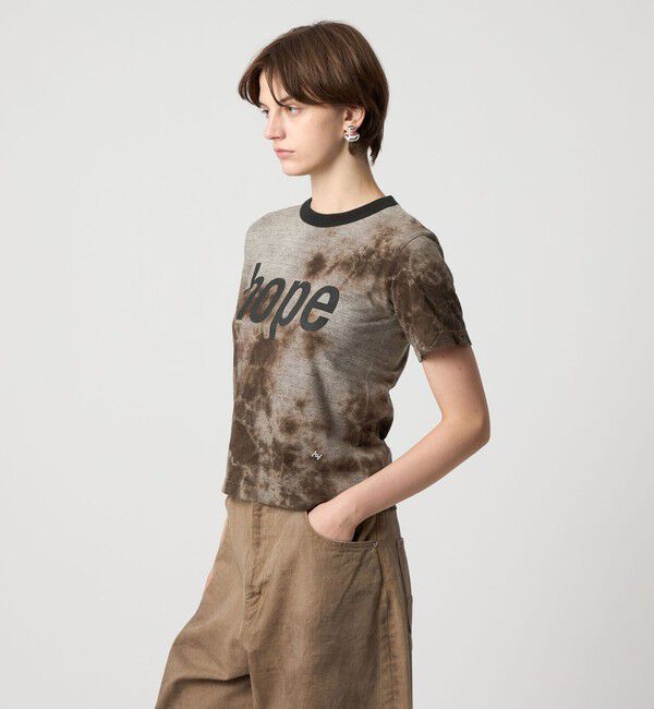 ASTRAET「＜FilMelange for ASTRAET＞ムラ プリント リンガーTシャツ」|Tシャツ・カットソー|