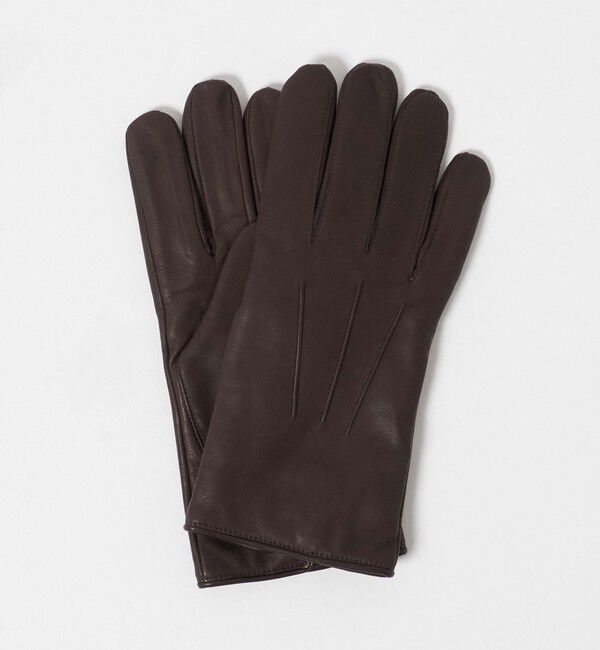 UNITED ARROWS「レザーグローブ」|手袋|DK.BROWN
