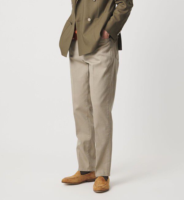 UNITED ARROWS「ドリル 5ポケット  ベーシック テーパード ノープリーツ パンツ」|チノ|