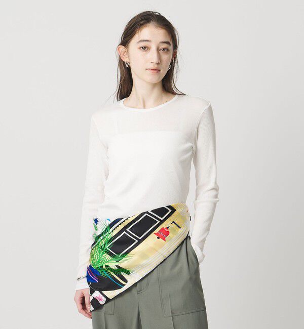 UNITED ARROWS「コットン テレコ クルーネック カットソー」|Tシャツ・カットソー|WHITE