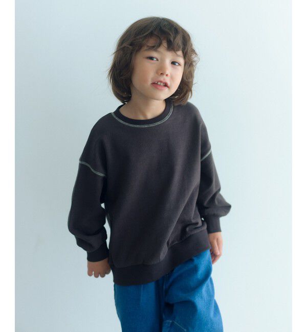 UNITED ARROWS green label relaxing「裏毛 配色ステッチ プルオーバー / キッズ  100cm-160cm」|Tシャツ・カットソー|