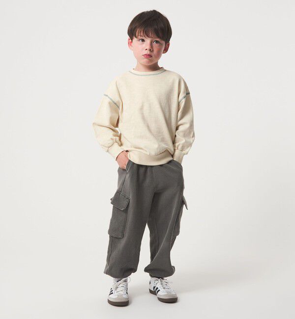 UNITED ARROWS green label relaxing「裏毛 配色ステッチ プルオーバー / キッズ  100cm-160cm」|Tシャツ・カットソー|