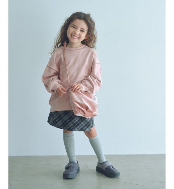 UNITED ARROWS green label relaxing「裏毛 配色ステッチ プルオーバー / キッズ  100cm-160cm」|Tシャツ・カットソー|