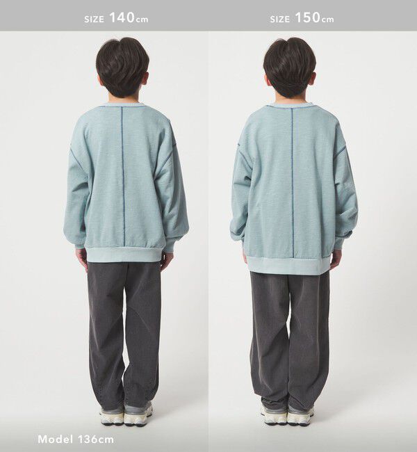 UNITED ARROWS green label relaxing「裏毛 配色ステッチ プルオーバー / キッズ  100cm-160cm」|Tシャツ・カットソー|