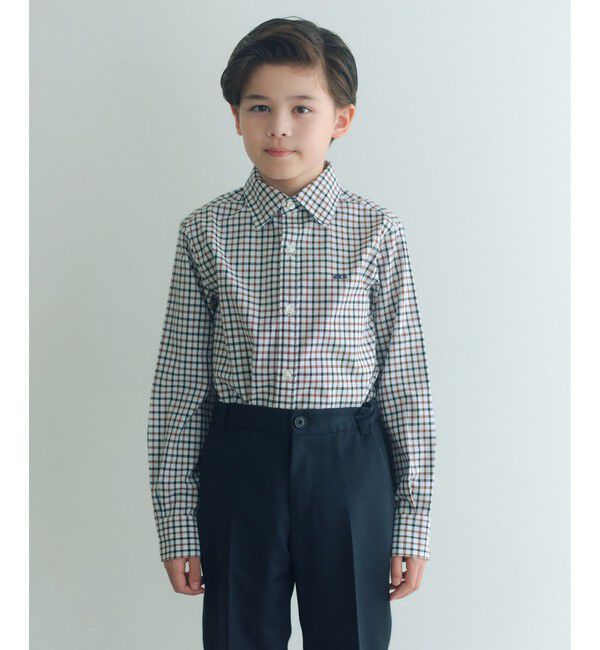 UNITED ARROWS green label relaxing「チェックシャツ / キッズ 140cm-160cm」|シャツ・ブラウス|MD.BROWN