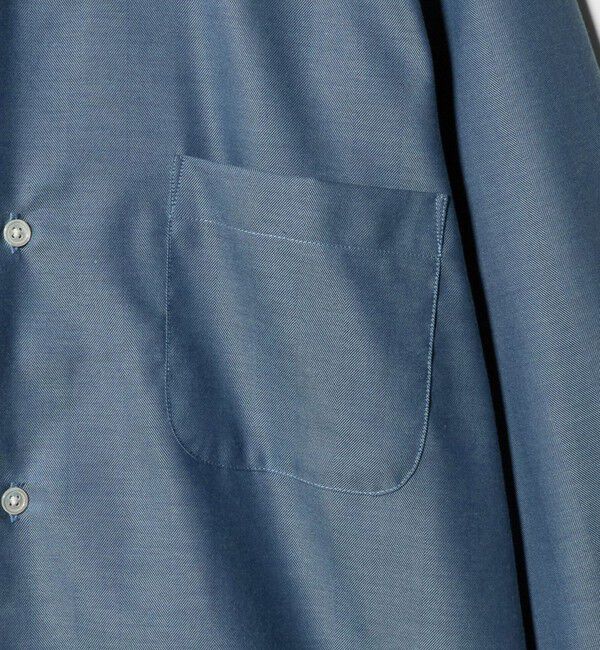 UNITED ARROWS green label relaxing「エブリット Cブラッシュド ヘリンボーン スナップ ボタンダウン シャツ -イージーアイロン・抗菌-」|シャツ・ブラウス|