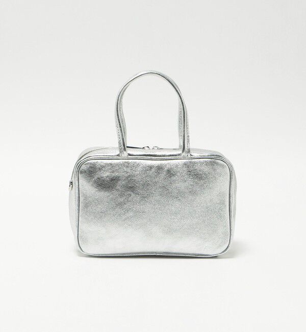 UNITED ARROWS green label relaxing「＜PRATO MADE IN ITALY＞スクエアボストンバッグ」|ショルダー・メッセンジャー|SILVER