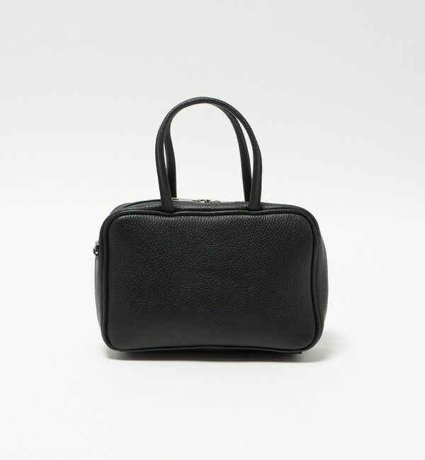 UNITED ARROWS green label relaxing「＜PRATO MADE IN ITALY＞スクエアボストンバッグ」|ショルダー・メッセンジャー|BLACK