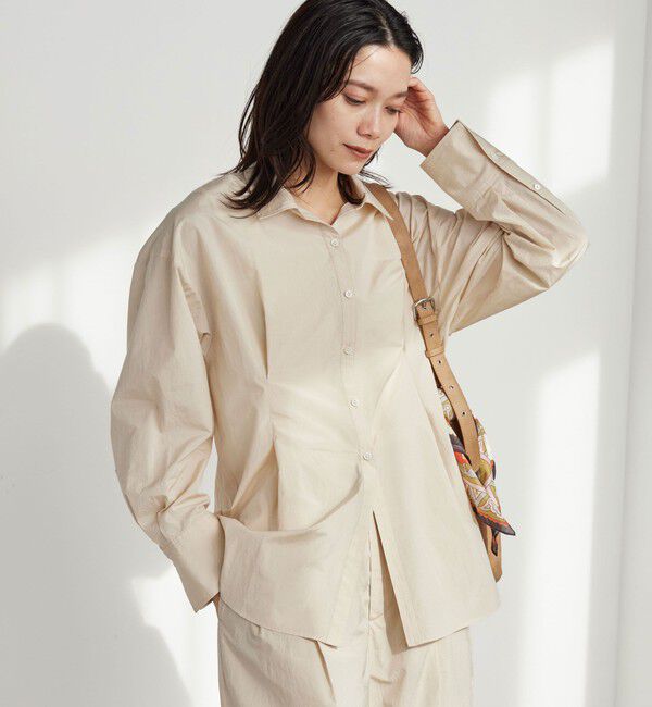 UNITED ARROWS green label relaxing「FAbRICA ウエスト タック シャツ」|シャツ・ブラウス|NATURAL