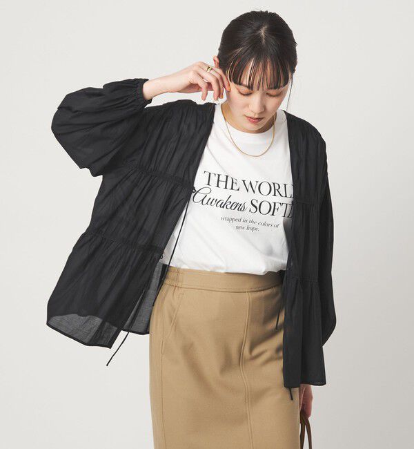 UNITED ARROWS green label relaxing「全方位映えギャザーブラウス」|シャツ・ブラウス|