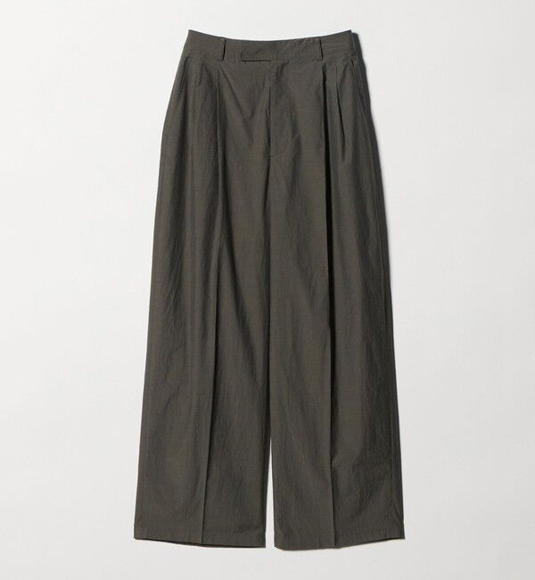 UNITED ARROWS green label relaxing「FAbRICA 2タック ワイド パンツ」|チノ|DK.GRAY