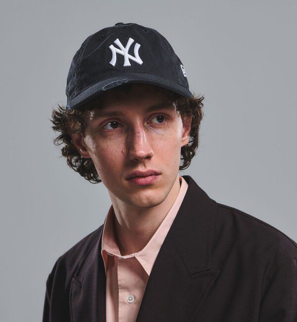 UNITED ARROWS green label relaxing「【別注】＜NEW ERA＞GLR ダメージ MLB 9THIRTY キャップ」|キャップ・キャスケット|NAVY