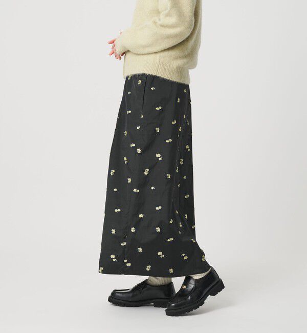 BEAUTY&YOUTH UNITED ARROWS「フラワージャガード スカート ウォッシャブル」|スカート|YELLOW
