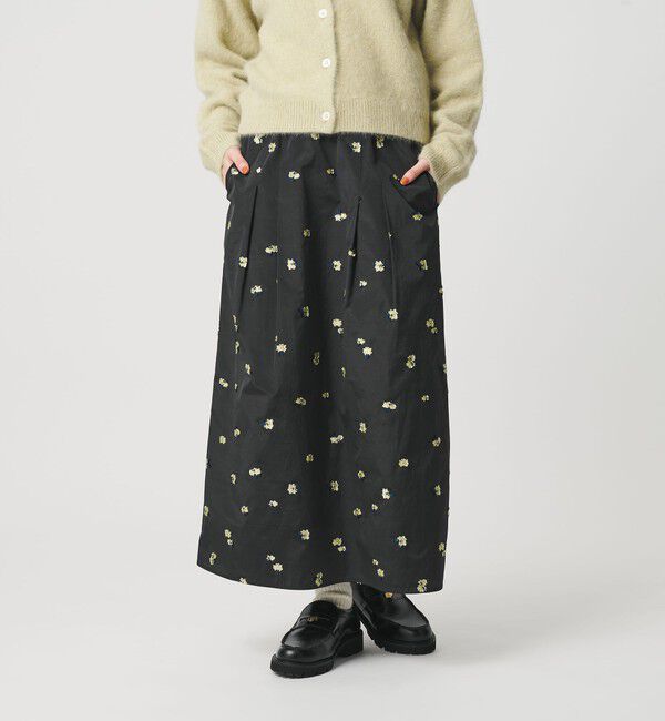 BEAUTY&YOUTH UNITED ARROWS「フラワージャガード スカート ウォッシャブル」|スカート|