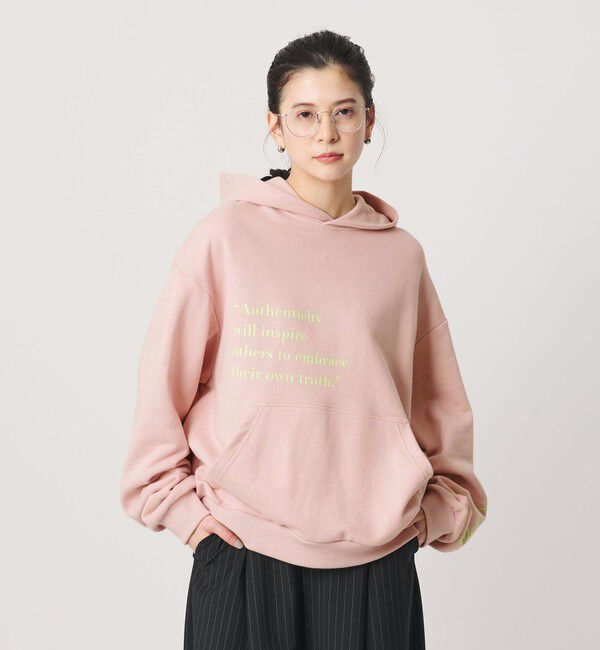 BEAUTY&YOUTH UNITED ARROWS「【別注】＜Samplee＞プリント スウェットフーディ」|スウェット・ジャージ|LT.PINK