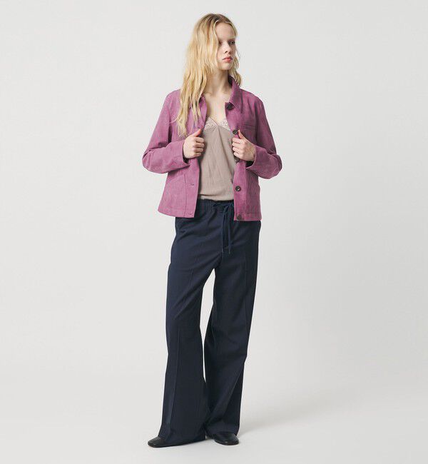 ATTISESSION「＜ATTISESSION＞スエードライク 3ポケット ジャケット」|テーラードジャケット|