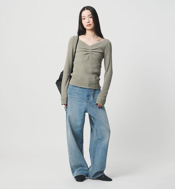 BEAUTY&YOUTH UNITED ARROWS「フロントタック リブニットプルオーバー」|ニット・セーター|